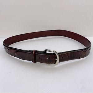 Silver Creek Western Brown Leather‎ Belt